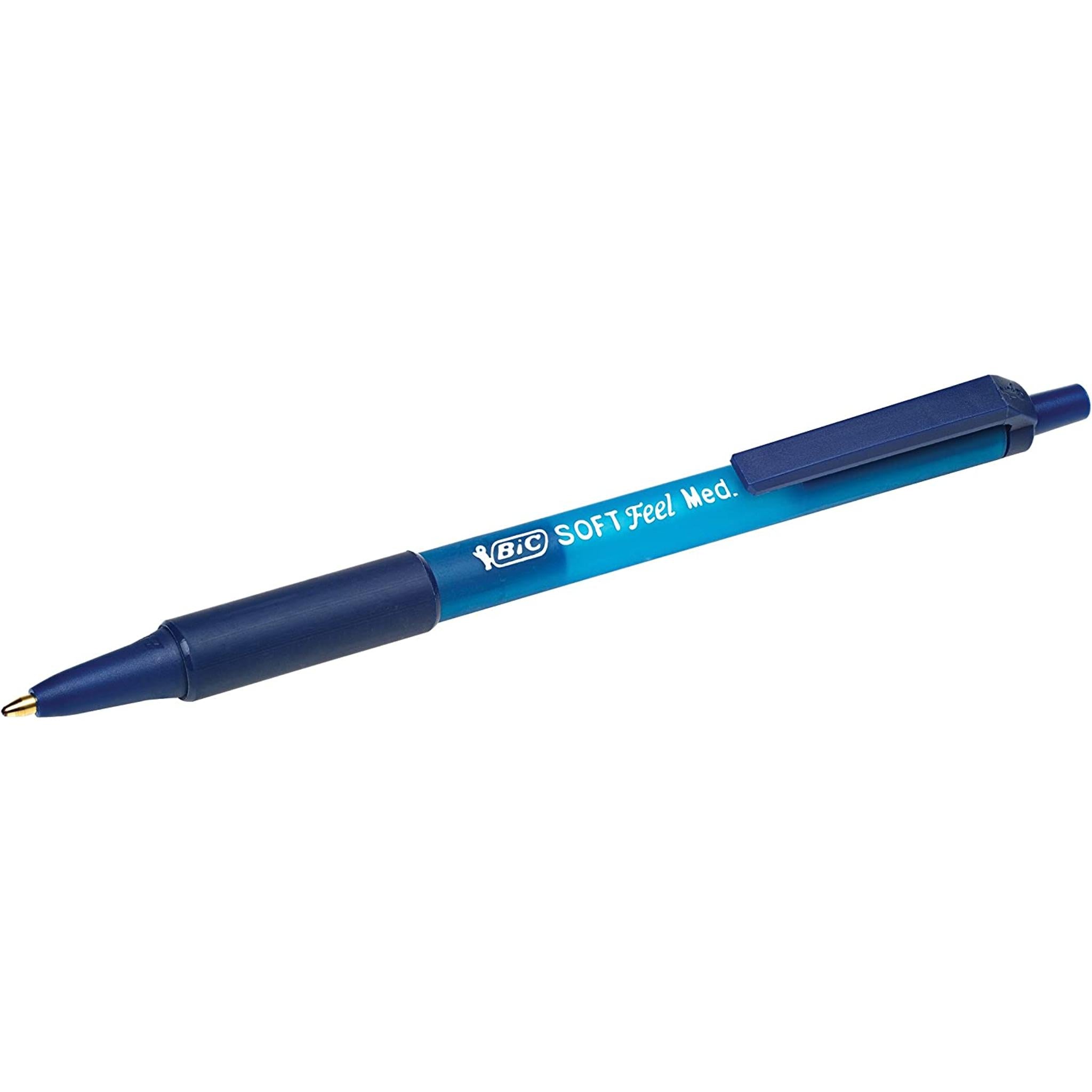 Stylos à bille - bleu medium 1 mm - Soft Feel  - 3 pièces - Bic Bic