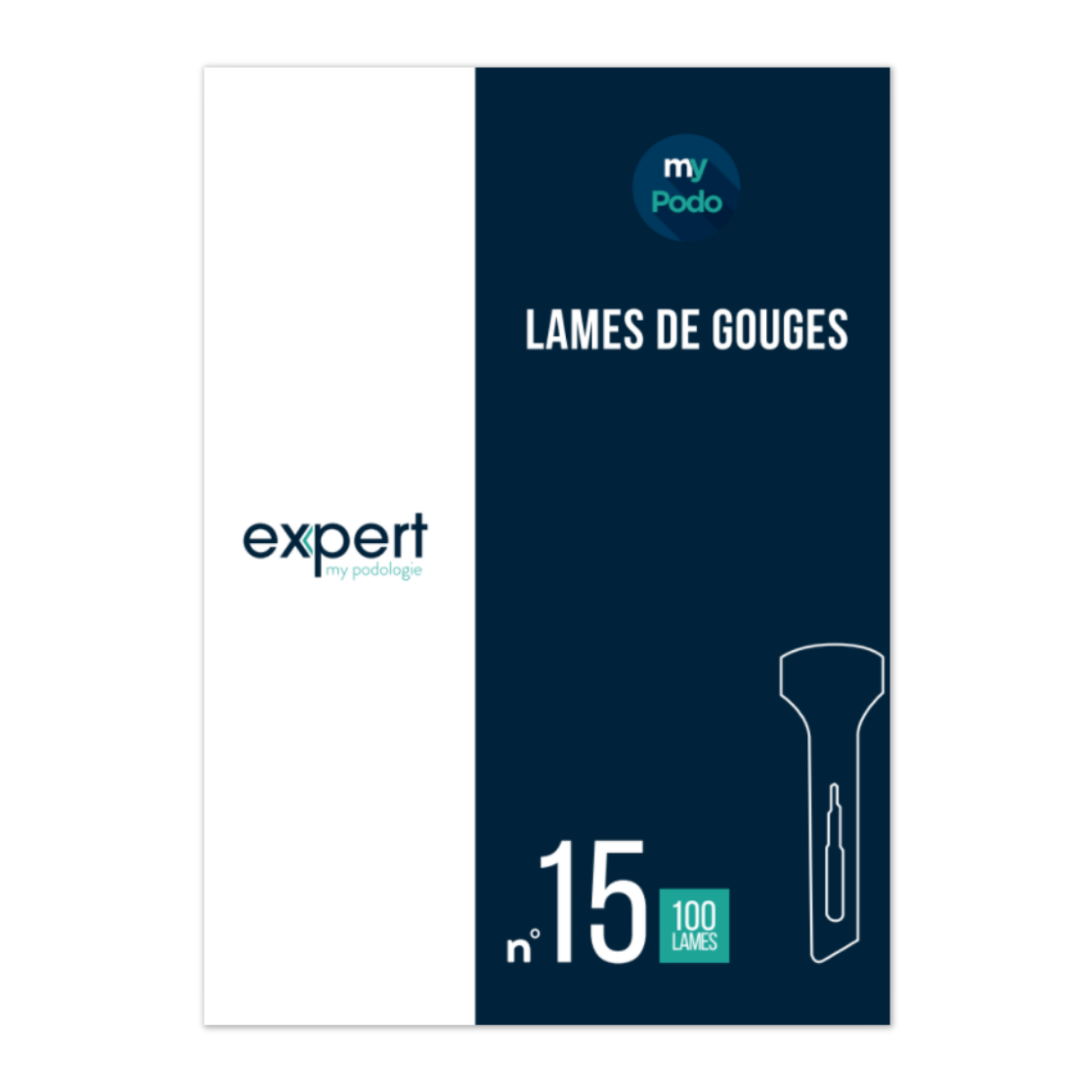 100 Lames de gouges stériles - Expert by My Podologie