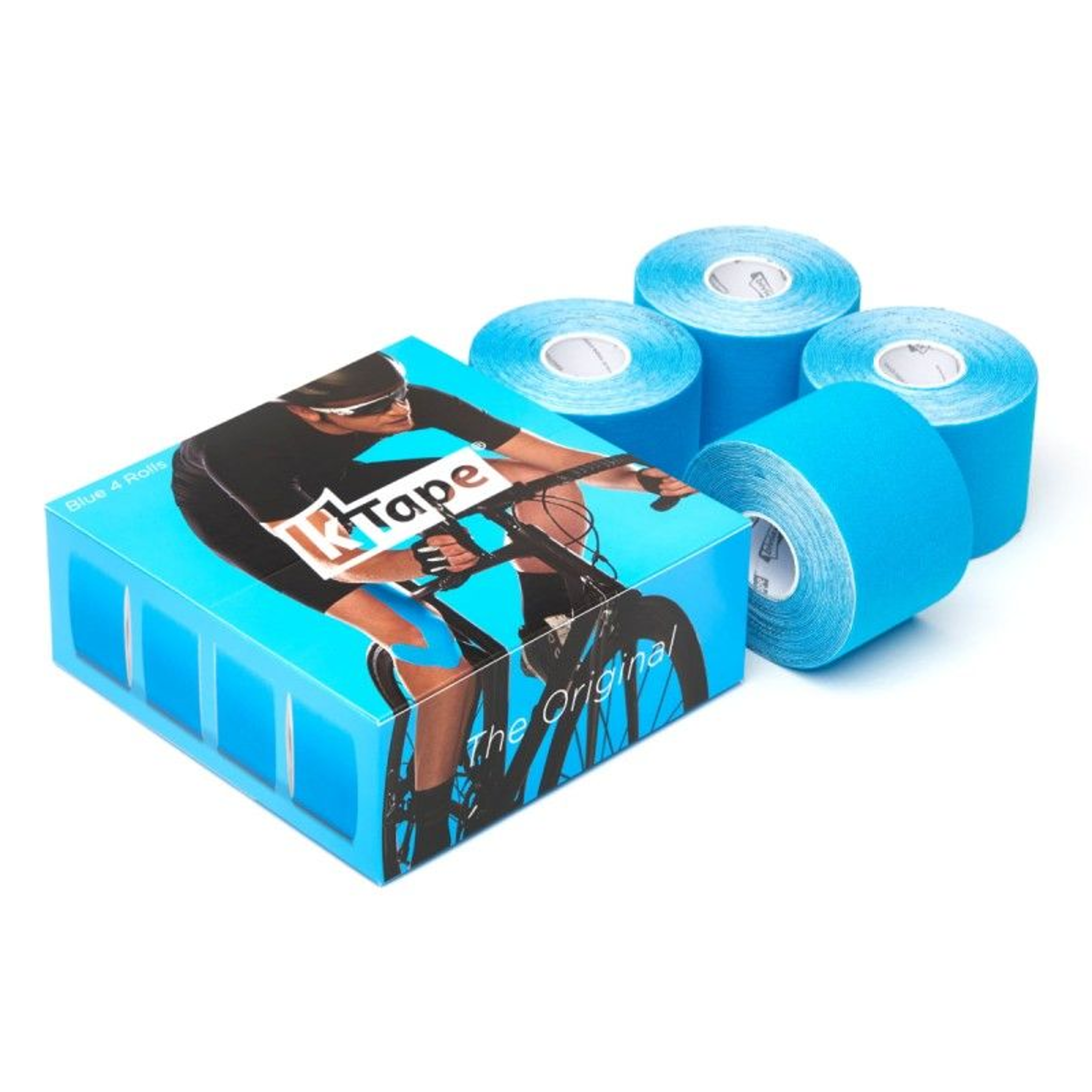 Boîte de 4 rouleaux de Bande adhésive élastique - 5cm x 5m  - 5 couleurs - K-Tape