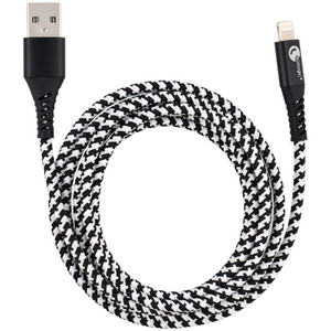 Câble Lightning vers USB pour iPhone / iPad / iPod textile - 2 dimensions différentes