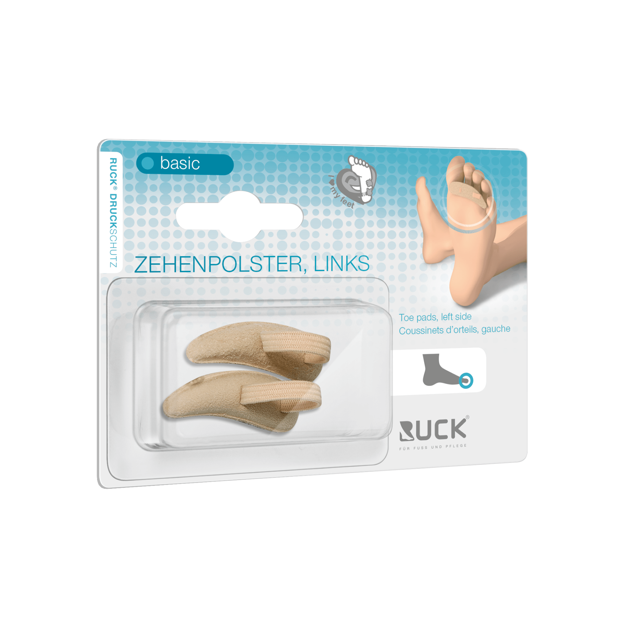 Protection pour orteils - Rembourrage en mousse souple recouvert de cuir - 3 tailles disponibles - 2 pièces - Ruck