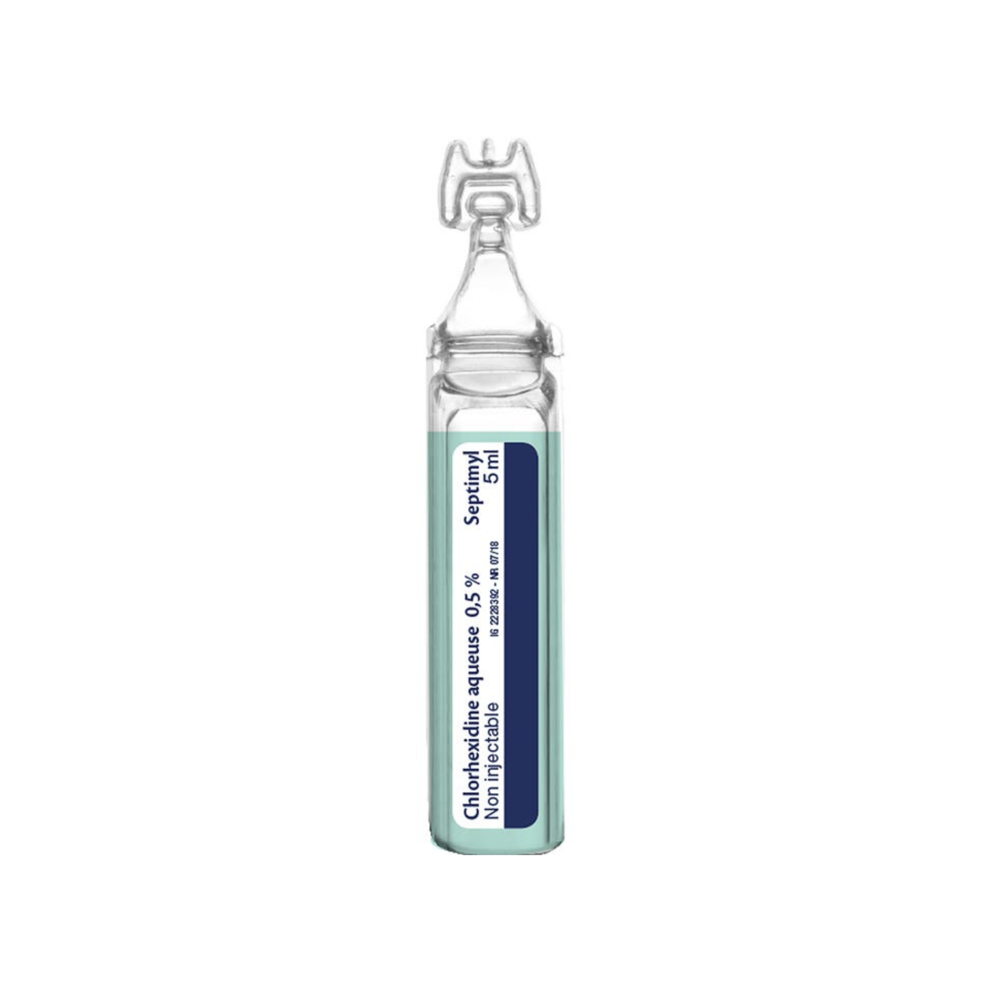 Chlorhexidine aqueuse 0.5% - Solution désinfectante - Unidose 5 ml - Boîte de 10 - SEPTIMYL - Gilbert