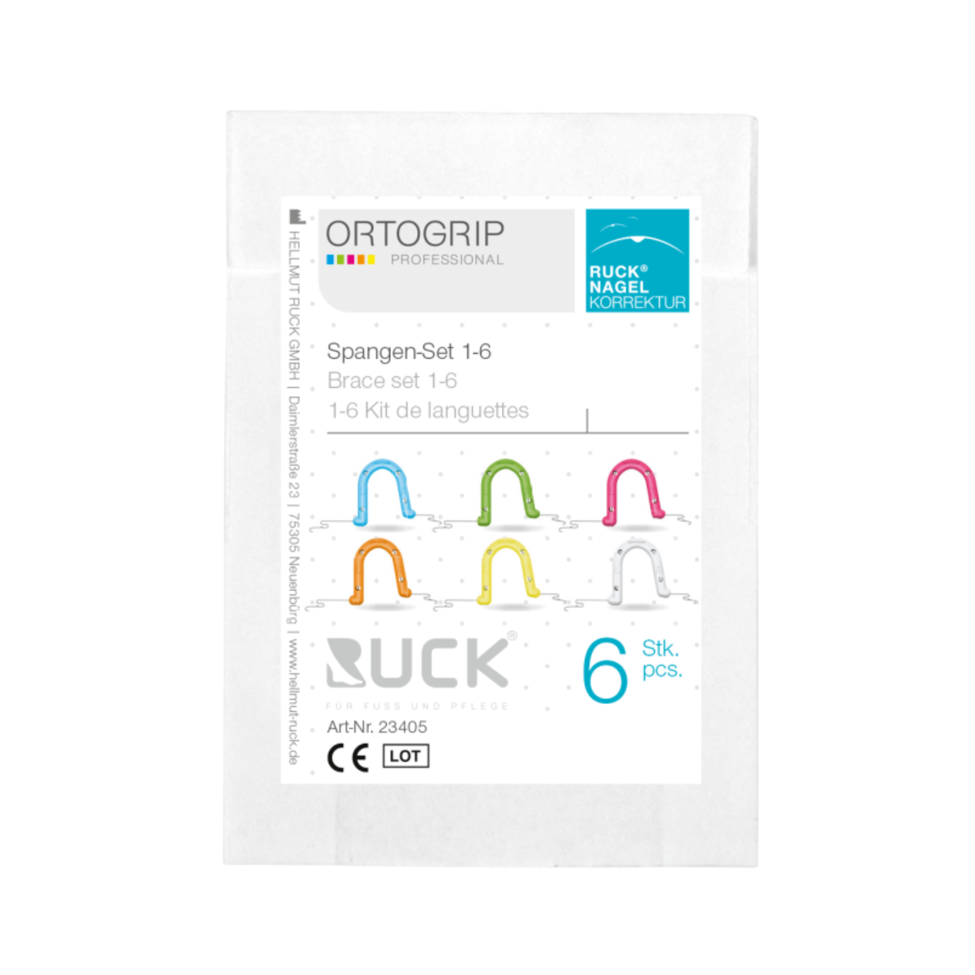 Pack - Fils d'orthonyxie Ortogrip - 6 tailles - Ruck