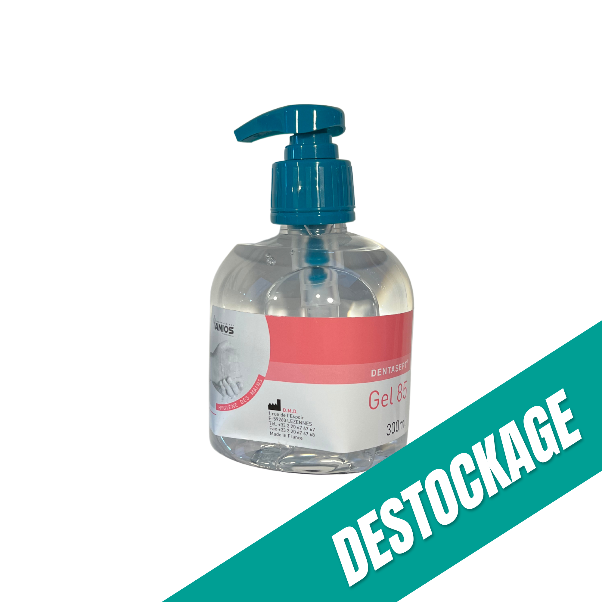 Dentasept Gel 85 - Gel désinfectant pour friction hydroalcoolique - 300 ml // Destockage