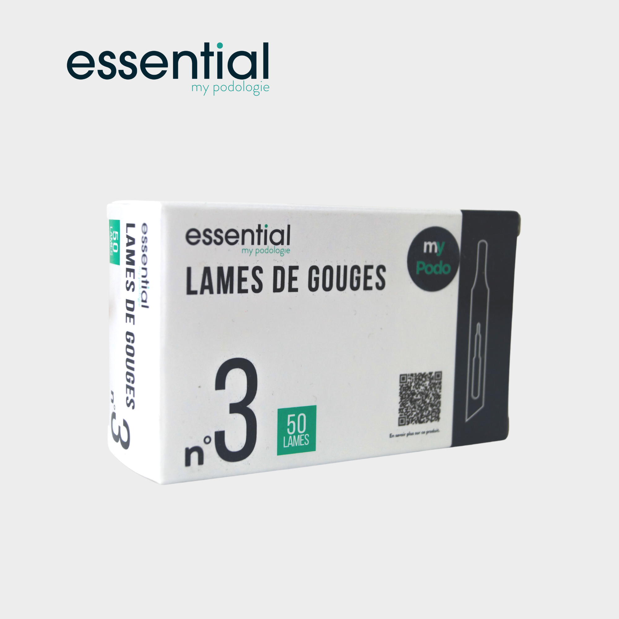 50 Lames de gouges stériles - Essential by My Podologie