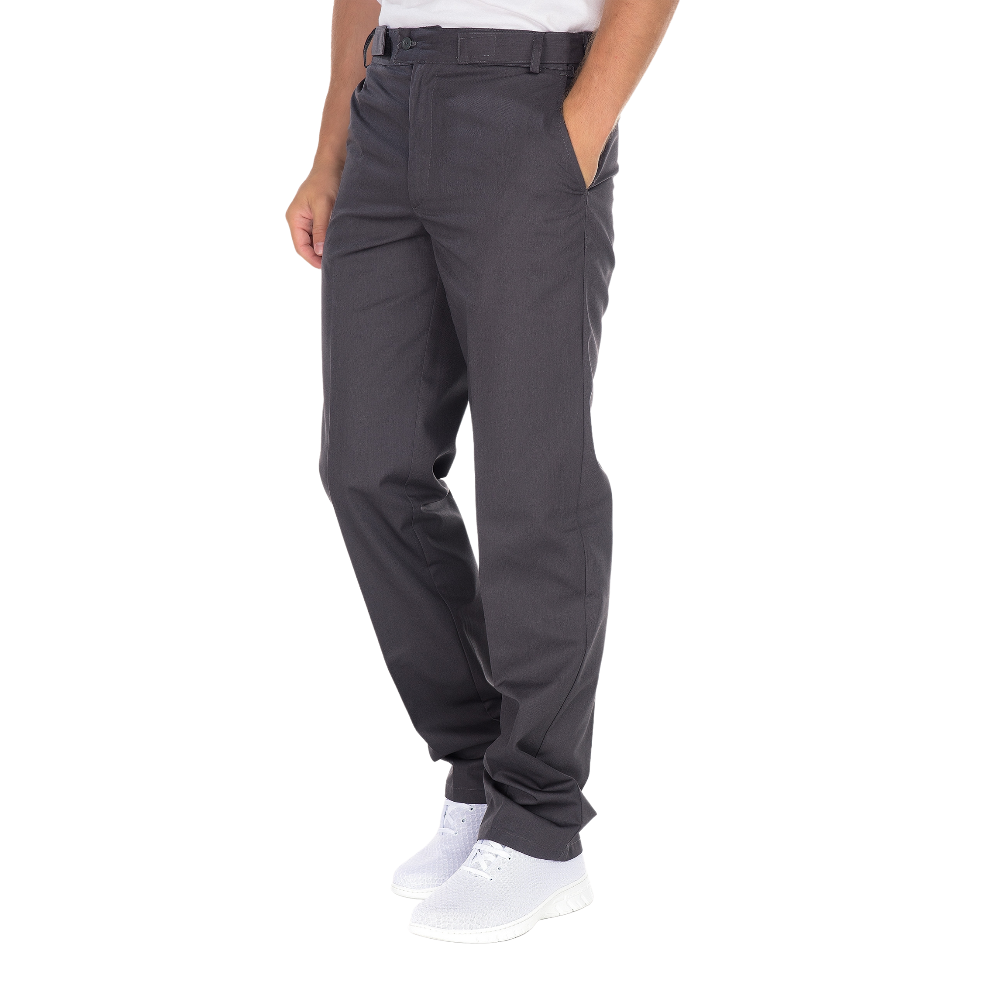 Sylvain - Pantalon - Homme - Ceinture réglable - 3 poches