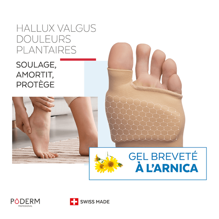 Hallux Valgus et douleurs plantaires - Double protection - Poderm Professional