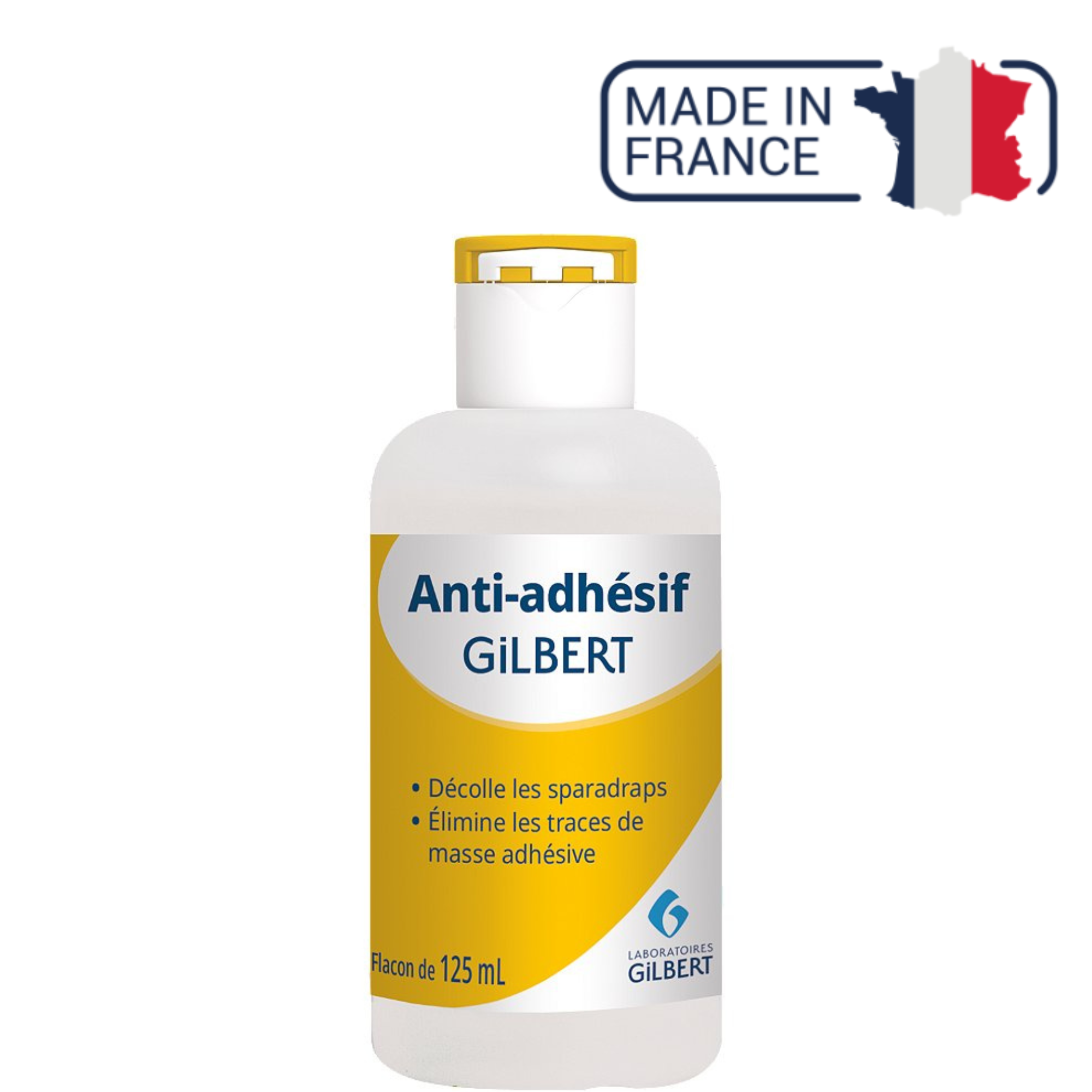 Anti-adhésif - Décolle les sparadraps -  Flacon de 125 ml - Gilbert