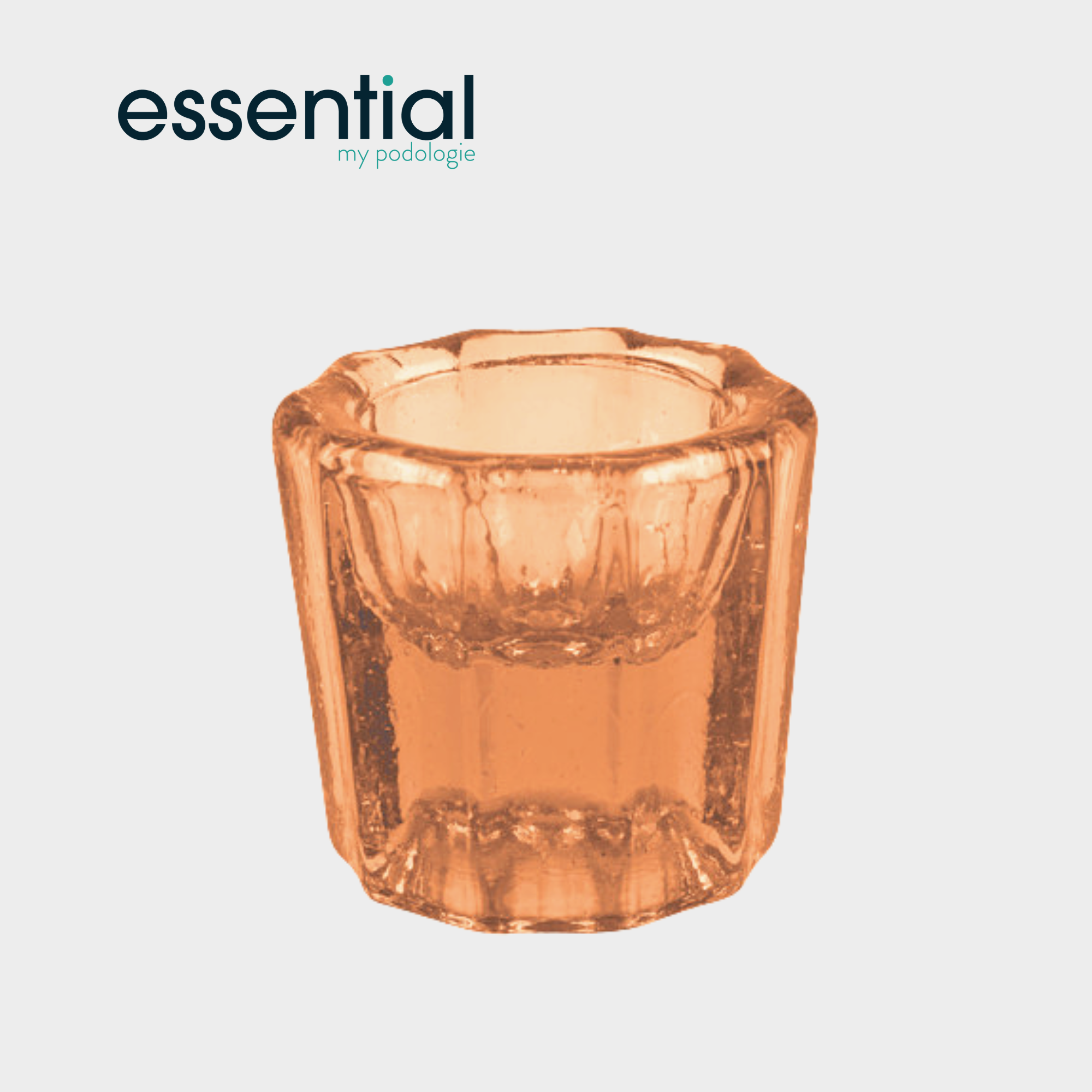 Godet en verre transparent pour bonding - Essential by My Podologie