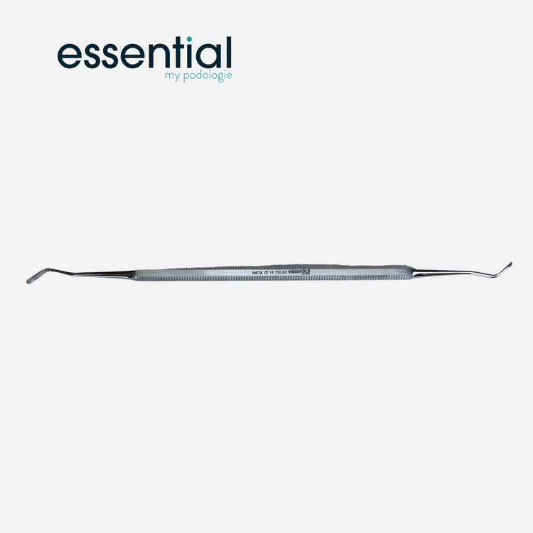 Curette excavatrice double - 17 cm - Inox - Essential by My Podologie