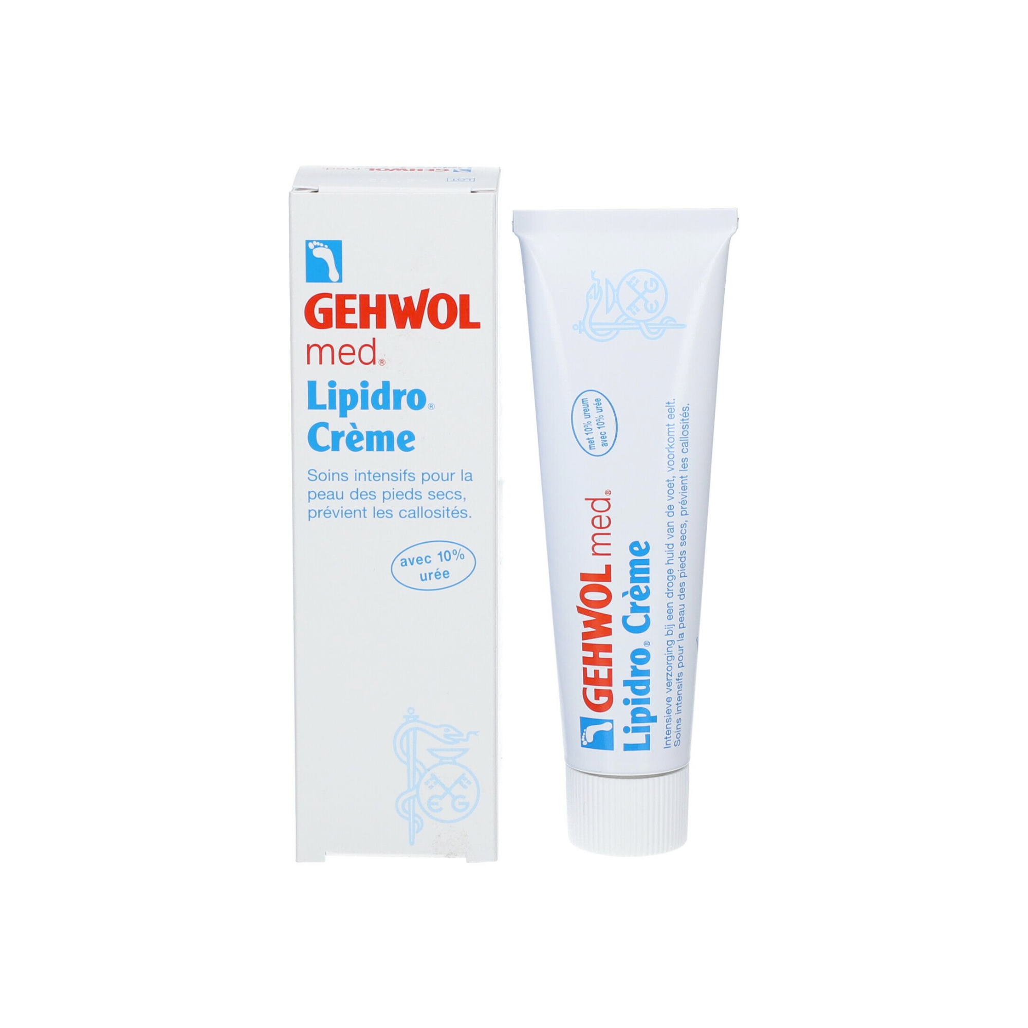 Gehwol - Crème lipidro rafraîchissante pour pieds très secs - 1 tube de 75 ml 