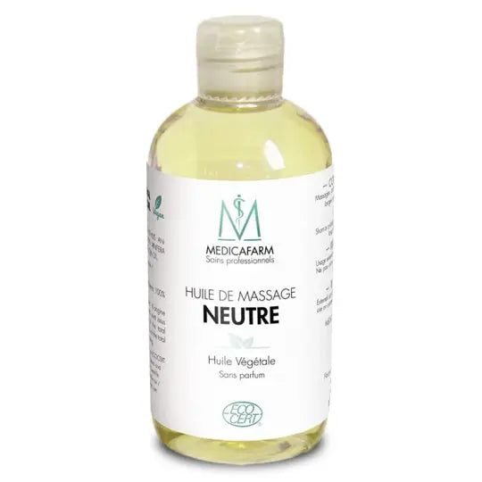 Huile de massage neutre végétale - Flacon Stop-goutte 250 ml - Medicafarm Medicafarm 